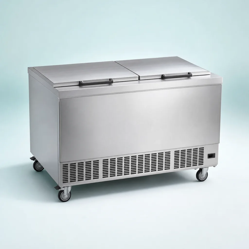 Stainless steel equipment for commercial chest freezer repair