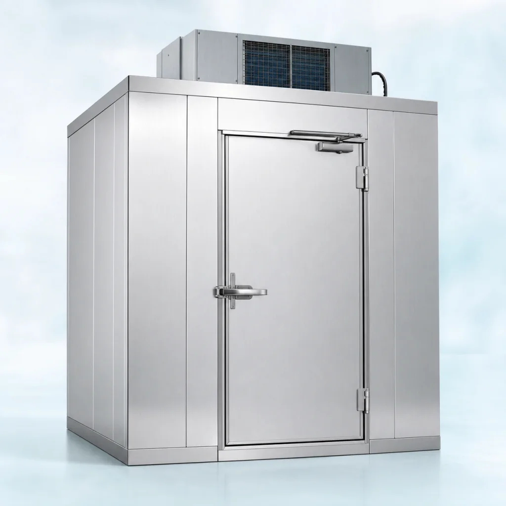 Stainless steel equipment for commercial walk-in cooler repair