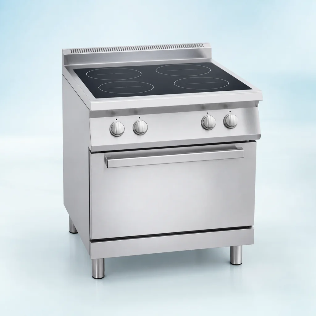 Stainless steel equipment for induction commercial range repair